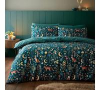 Catherine Lansfield Enchanted Twilight King Duvet Set Forest Green
