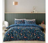 Catherine Lansfield Enchanted Twilight Navy Duvet Cover Set Single Bedding Set