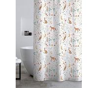 Catherine Lansfield Enchanted Twilight Shower Curtain- White One Colour