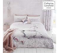 Catherine Lansfield Enchanted Unicorn Easy Care Single Duvet Set, Pink