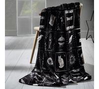 Catherine Lansfield Enchanted Witchcraft Cosy Fleece 130X170Cm Blanket Throw Black