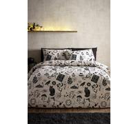 Catherine Lansfield 'Enchanted Witchcraft' Reversible Duvet Cover Set in Black | Size: King Catherine Lansfield Black King