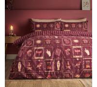 Catherine Lansfield Enchanted Witchcraft Single Duvet Cover Set Plum