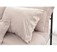 Catherine Lansfield Fantasy Sateen Modern Taupe Bed Sheet Set 135-210 x 280 cm + Pillow 50 x 155 cm