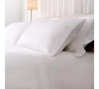 Catherine Lansfield Fantasy Sateen White Bed Sheet Set 105-180 x 280 cm + Pillow 50 x 125 cm