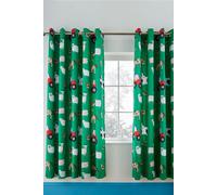 Catherine Lansfield 'Farmyard Animal' Eyelet Curtains in Green | Size: 168 cm width x 183 cm drop Catherine Lansfield Green 168 cm width x 183 cm drop
