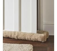 Catherine Lansfield Faux Fur Door Draught Excluder Natural