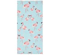 Catherine Lansfield Flamingo Beach Towel Blue