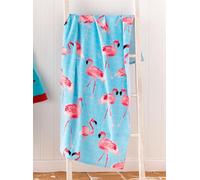 Catherine Lansfield Flamingo Multi 100% Cotton Beach Towel