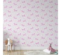 Catherine Lansfield Folk Unicorn Wallpaper Children's Bedroom Wall Paper Rolls