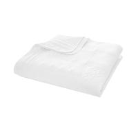 Catherine Lansfield Bedspread Quilted Textured Geometric Bed Throw over White