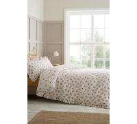 'Frill Ditsy Floral' Reversible Duvet Cover Set Catherine Lansfield Cream Single