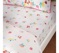 Catherine Lansfield Fruity Friends Double Fitted Sheet Bright