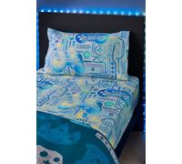 Catherine Lansfield 'Gamer' So Soft Fitted Sheet in Grey | Size: Double Fitted Catherine Lansfield Grey Double Fitted