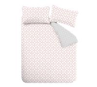 Catherine Lansfield Geo Pink Duvet Cover - Single