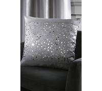 Catherine Lansfield Glitzy Sequin Cushion - Grey