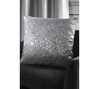 Catherine Lansfield Glitzy Sequin Cushion - Grey