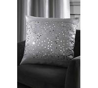 Catherine Lansfield Glitzy Filled Cushion Grey