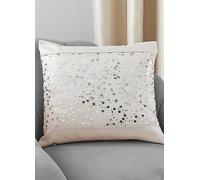 Catherine Lansfield Glitzy Filled Cushion Natural