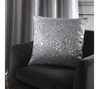 Catherine Lansfield Glitzy Sequin 43x43cm Cushion Silver Grey
