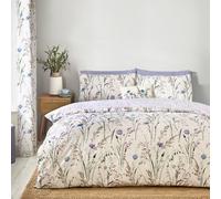 Catherine Lansfield Grasmere Floral Reversible Duvet Cover Set With Pillowcases Lilac