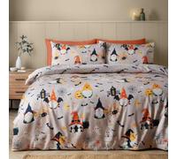 Catherine Lansfield Halloween Gonks So Soft Double Duvet Cover Set Natural