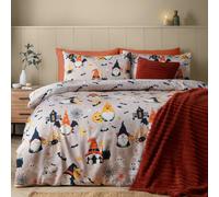 Catherine Lansfield Halloween Gonks So Soft Double Duvet Cover Set Natural