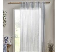 Catherine Lansfield Harbour Curtain Strip in Pair 140X229