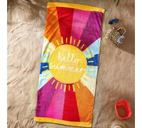 Catherine Lansfield Hello Summer 76x160cm Cotton Beach Towel Multi