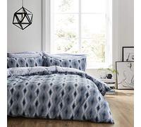 Catherine Lansfield Hometextiles, bedlinen, Duvet Set, cotton, Blue, 200x200+80x80(2)