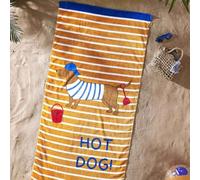 Catherine Lansfield Hot Dog 76X160 Beach Towel (Pair)