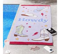 Catherine Lansfield Howdy Cowgirl 76 x 160 Beach Towel (Pair)