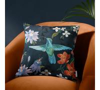 Catherine Lansfield Hummingbird Garden Botanical Tapestry Filled Cushion, Navy, 45 x 45 Cm