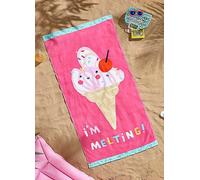Catherine Lansfield I'm Melting Beach Towel Cream
