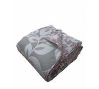 Catherine Lansfield Inga Leaf Bedspread 240x220 Pink