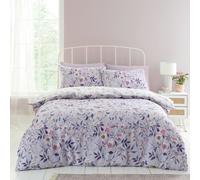 Catherine Lansfield Isadora Floral Reversible Duvet Cover Set - Lilac - Single