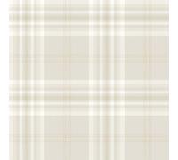 Catherine Lansfield Kelso Check Cream Wallpaper Check Pattern Paste The Paper