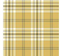 Catherine Lansfield Kelso Check Wall Paper Ochre