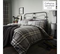 Catherine Lansfield Kelso Easy Care Single Duvet Set Charcoal