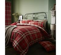 Catherine Lansfield Kelso Easy Care Single Duvet Set Red