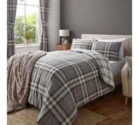 Catherine Lansfield Kelso King Duvet Set Charcoal