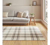 Catherine Lansfield Kelso Natural Short Pile Rug - 120x170cm