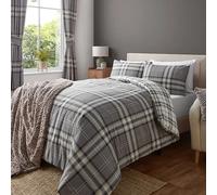 Catherine Lansfield Kelso Single Duvet Set Charcoal
