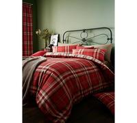 Catherine Lansfield Kelso Tartan Duvet Cover Set in Dark Red | Size: Double Catherine Lansfield Dark Red Double