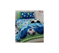 Catherine Lansfield Kids Football Single Duvet Set Blue