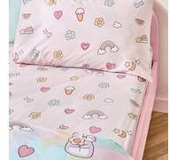 Catherine Lansfield Kids Forever Together Double Fitted Sheet Pastel