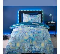 'Gamer' So Soft Duvet Cover Set Catherine Lansfield Grey Double