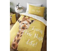 Catherine Lansfield Kids Giraffe Duvet Cover Set Green