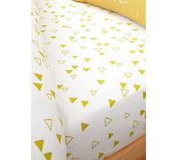 Catherine Lansfield Giraffe Easy Care Double Fitted Sheet Yellow