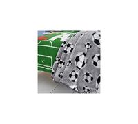 Catherine Lansfield Kids Living Football 120x150cm Blanket Throw Grey